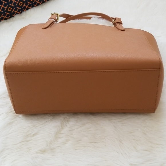 Tory Burch Emerson Small Buckle Tote Cardamom - Picture 5 of 8